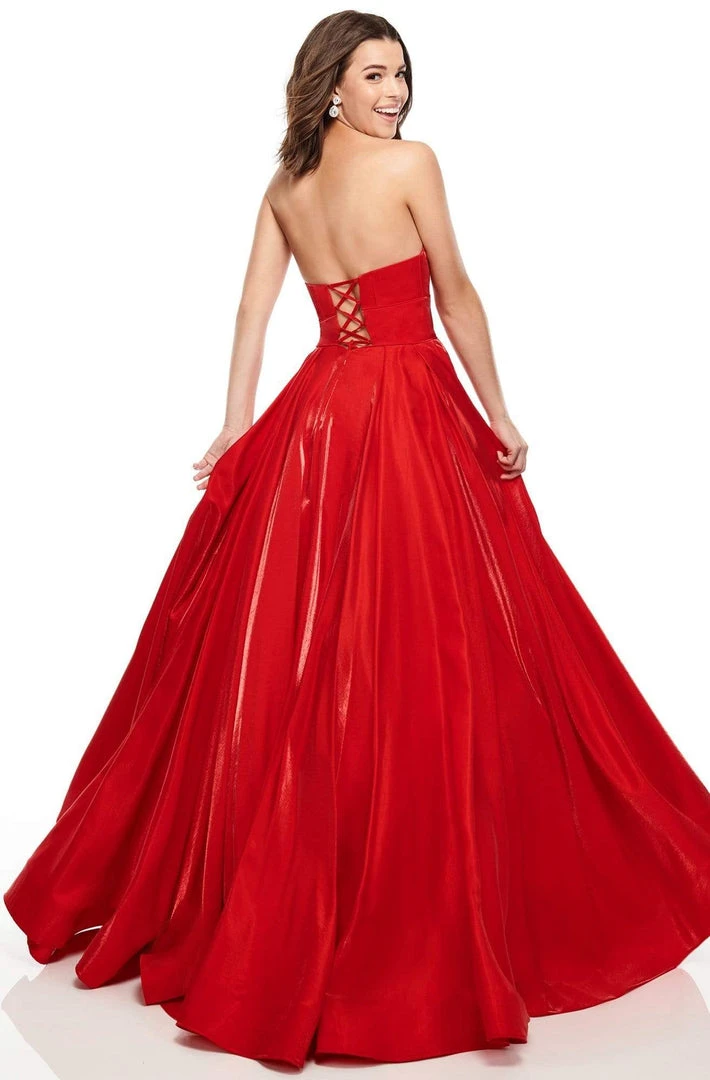 Formal Gowns Rachel Allan Prom - 7139 Strapless Sweetheart Cutout Bodice Long Gown 4 Formal Gowns Rachel Allan Prom - 7139 Strapless Sweetheart Cutout Bodice Long Gown