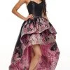 Rachel Allan Prom - 7168 Sweetheart Lace-Up High-Low A-Line Dress Formal Gowns 2 Rachel Allan Prom - 7168 Sweetheart Lace-Up High-Low A-Line Dress Formal Gowns
