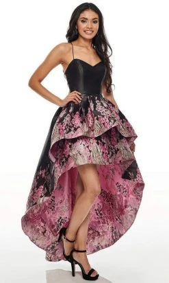Rachel Allan Prom - 7168 Sweetheart Lace-Up High-Low A-Line Dress Formal Gowns