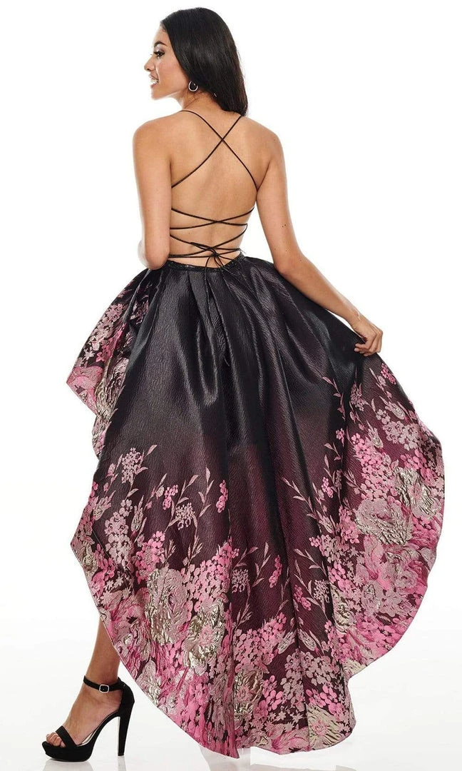 Rachel Allan Prom - 7168 Sweetheart Lace-Up High-Low A-Line Dress Formal Gowns 4 Rachel Allan Prom - 7168 Sweetheart Lace-Up High-Low A-Line Dress Formal Gowns