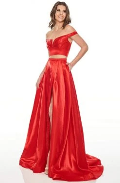 Rachel Allan Prom - 7185 Two Piece Off-Shoulder A-Line Gown 11 Rachel Allan Prom - 7185 Two Piece Off-Shoulder A-Line Gown