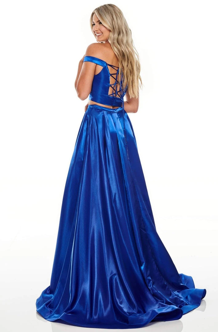 Rachel Allan Prom - 7185 Two Piece Off-Shoulder A-Line Gown 8 Rachel Allan Prom - 7185 Two Piece Off-Shoulder A-Line Gown