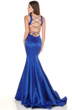 Formal Gowns Rachel Allan Shorts - 4156 Seamed Scoop Mermaid Gown 11 Formal Gowns Rachel Allan Shorts - 4156 Seamed Scoop Mermaid Gown