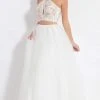 Rachel Allan - Two Piece Floral Halter Ballgown 6155 - 1 Pc White/Rose/Gold In Size 4 Available Formal Gowns 1 Rachel Allan - Two Piece Floral Halter Ballgown 6155 - 1 Pc White/Rose/Gold In Size 4 Available Formal Gowns