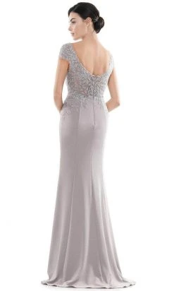Rina Di Montella - Embroidered Faille Sheath Dress RD2718 - 1 Pc Light Mauve In Size 10 Available Formal Gowns
