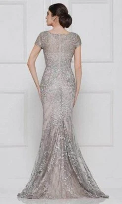 Rina Di Montella - Lace Applique Trumpet Evening Dress RD2657