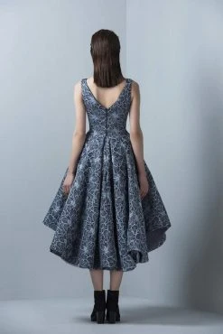 Cocktail Dresses Saiid Kobeisy - 3394 Sleeveless Textured High Low Gown