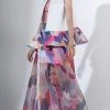 Saiid Kobeisy - 3422 Multi-Colored Tulle Organdy A-line Dress Formal Gowns 2 Saiid Kobeisy - 3422 Multi-Colored Tulle Organdy A-line Dress Formal Gowns