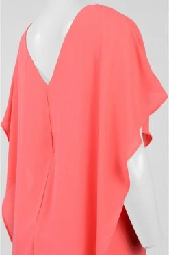 Sangria - SALU492 Chiffon Bateau Column Dress Cocktail Dresses 7 Sangria - SALU492 Chiffon Bateau Column Dress Cocktail Dresses