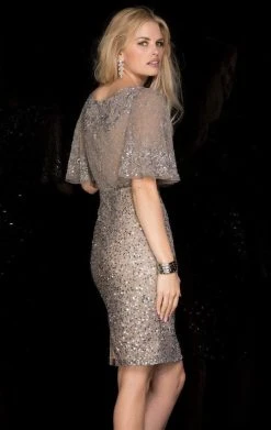 Scala - 48762ML Beaded And Sequined Cocktail Dress 13 Scala - 48762ML Beaded And Sequined Cocktail Dress