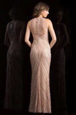 Formal Gowns Scala - 48783 Sequin Jewel Sheath Dress