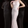 Formal Gowns Scala - 48803 Embellished Illusion Bateau Sheath Dress 1 Formal Gowns Scala - 48803 Embellished Illusion Bateau Sheath Dress
