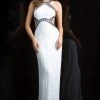 Formal Gowns Scala - 48826 Halter Neckline Sheath Gown With Side Cutouts