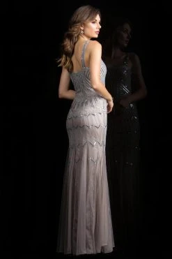 Formal Gowns Scala - 48842 Shimmering Sequin-Adorned Sheath Gown