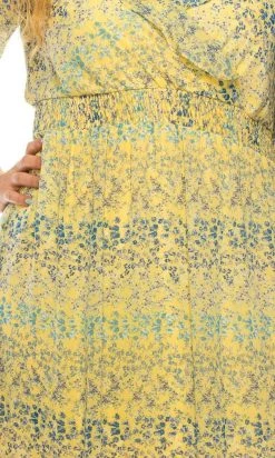 Plus Size Dresses Shelby & Palmer - M565 Floral Printed Full Length Dress