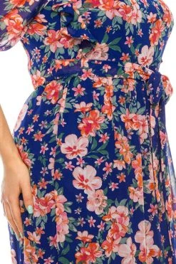 Plus Size Dresses Shelby & Palmer - M602 Bateau A-Line Long Dress