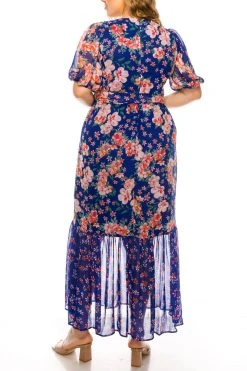 Plus Size Dresses Shelby & Palmer - M602 Bateau A-Line Long Dress