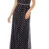 Formal Gowns SLNY - 9179142 Halter Neck Polka Dotted Dress