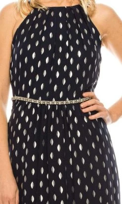 Formal Gowns SLNY - 9179142 Halter Neck Polka Dotted Dress 7 Formal Gowns SLNY - 9179142 Halter Neck Polka Dotted Dress