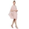 Cocktail Dresses SLNY - Bateau Cocktail Dress With Cape SL112806 - 1 Pc Faded Rose In Size 14 Available 1 Cocktail Dresses SLNY - Bateau Cocktail Dress With Cape SL112806 - 1 Pc Faded Rose In Size 14 Available