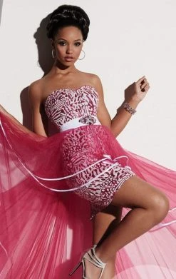 Studio 17 - 12456 Sequined Strapless Sheath Dress Cocktail Dresses