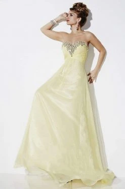 Studio 17 - 12492 Rhinestone Beaded Sweetheart Long Gown Formal Gowns
