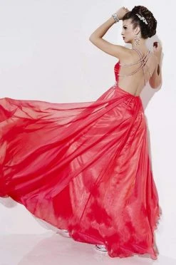 Studio 17 - 12500 Finely-Ruched Empire Iridescent Chiffon A-Line Gown