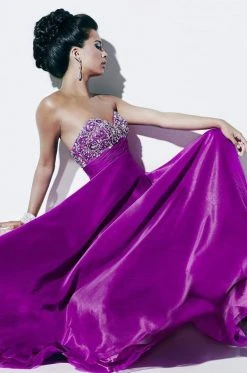 Studio 17 - 12501 Strapless Glittering Sweetheart Chiffon Long Gown Formal Gowns