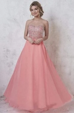 Studio 17 - 12578 Embellished Strapless Chiffon Gown