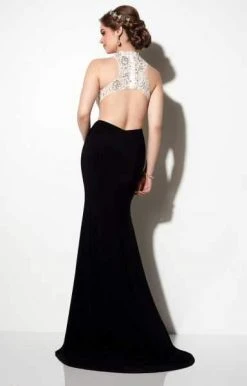 Studio 17 - 12608 Two-Toned Lace Embellished Trumpet Gown Plus Size Dresses 5 Studio 17 - 12608 Two-Toned Lace Embellished Trumpet Gown Plus Size Dresses