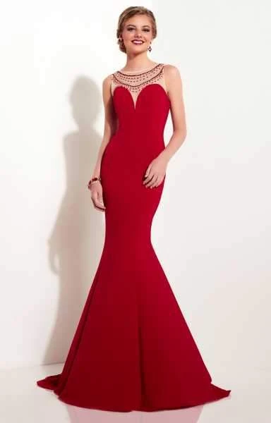 Formal Gowns Studio 17 - 12618 Elegant Beaded And Embellished Illusion Bateau Jersey Gown 5 Formal Gowns Studio 17 - 12618 Elegant Beaded And Embellished Illusion Bateau Jersey Gown