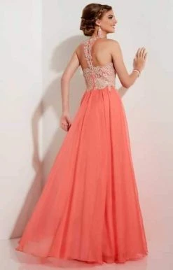 Formal Gowns Studio 17 - 12623 Charismatic Embroidered Illusion Jewel Chiffon A-Line Gown