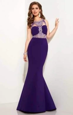 Formal Gowns Studio 17 - 12631 Dazzling Beaded Bateau Neck Jersey Trumpet Gown