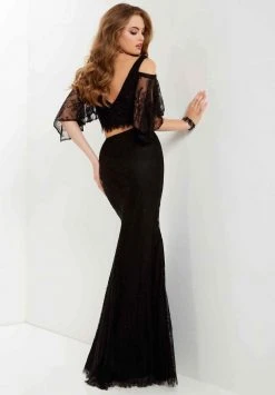 Studio 17 - 12692 Two Piece Lace Off-Shoulder Sheath Dress Formal Gowns 5 Studio 17 - 12692 Two Piece Lace Off-Shoulder Sheath Dress Formal Gowns