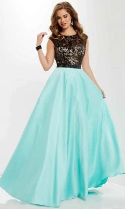 Studio 17 - 12699 Sequined Lace Illusion Jewel Satin A-line Gown Formal Gowns 7 Studio 17 - 12699 Sequined Lace Illusion Jewel Satin A-line Gown Formal Gowns