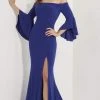 Formal Gowns Studio 17 - 12706 Bell Sleeve Off Shoulder Trumpet Evening Dress