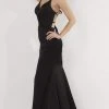 Studio 17 - 12749 V Neck Strappy Open Back Silk Charmeuse Mermaid Gown Formal Gowns 2 Studio 17 - 12749 V Neck Strappy Open Back Silk Charmeuse Mermaid Gown Formal Gowns