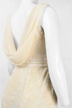 Sue Wong - Bateau Neck Sheath Dress W5162