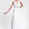 Sue Wong - Beaded Art Deco Chiffon Gown N5244 Formal Gowns