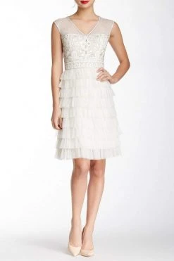 Sue Wong - Beaded Layered Ruffle Short Dress W4230S