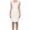 Sue Wong Bedazzled Bolero Sheath Dress Cocktail Dress - 1 Pc Ivory In Size 12 Available