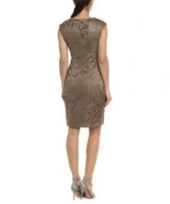 Homecoming Dresses Sue Wong Cap Sleeve Sequined Cocktail Dress In Taupe N4405 -1 Pc Taupe In Size 4 Available 6 Homecoming Dresses Sue Wong Cap Sleeve Sequined Cocktail Dress In Taupe N4405 -1 Pc Taupe In Size 4 Available