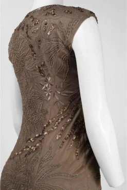Homecoming Dresses Sue Wong Cap Sleeve Sequined Cocktail Dress In Taupe N4405 -1 Pc Taupe In Size 4 Available 7 Homecoming Dresses Sue Wong Cap Sleeve Sequined Cocktail Dress In Taupe N4405 -1 Pc Taupe In Size 4 Available