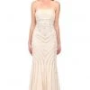 Sue Wong - N0230 Strapless Ruffle Trim Mermaid Gown - 1 Pc Champaign In Size 4 Available Formal Gowns