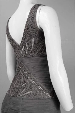 Sue Wong - N3368 Ruched V-neck Column Dress