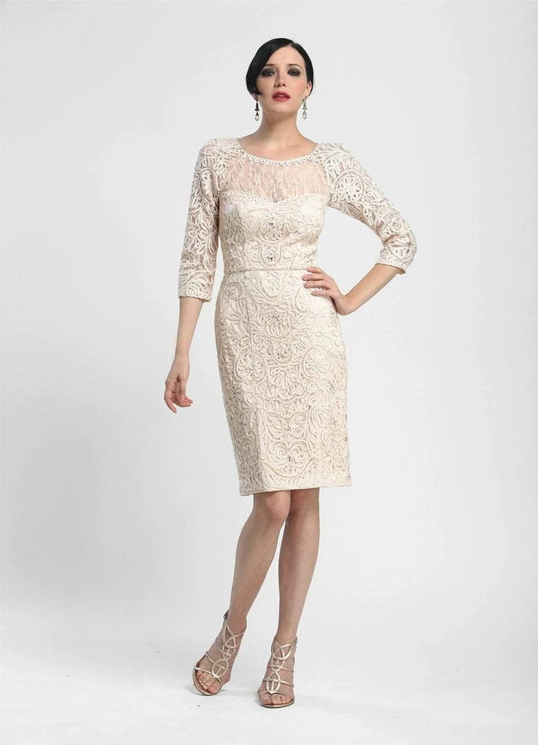 Cocktail Dresses Sue Wong - N4118 Bateau Neck Embellished Lace Cocktail Dress 3 Cocktail Dresses Sue Wong - N4118 Bateau Neck Embellished Lace Cocktail Dress