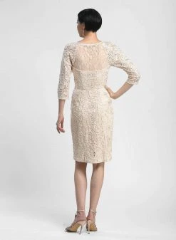 Cocktail Dresses Sue Wong - N4118 Bateau Neck Embellished Lace Cocktail Dress 5 Cocktail Dresses Sue Wong - N4118 Bateau Neck Embellished Lace Cocktail Dress