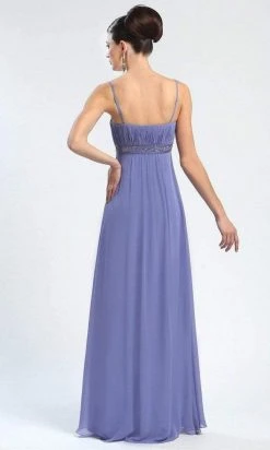 Sue Wong - N4219 Beaded A-line Dress - 1 Pc Periwinkle In Size 2 Available Formal Gowns