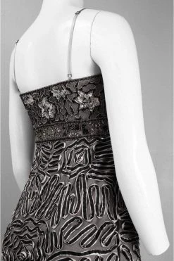 Sue Wong - N4333 Spaghetti Strap Beaded Sheath Cocktail Dress 5 Sue Wong - N4333 Spaghetti Strap Beaded Sheath Cocktail Dress