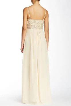 Sue Wong - Sequined Bodice Empire Chiffon Dress N5100